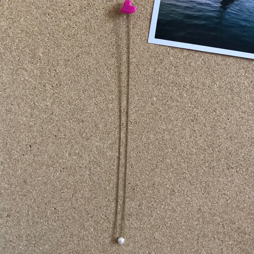 Dogeared white pearl necklace